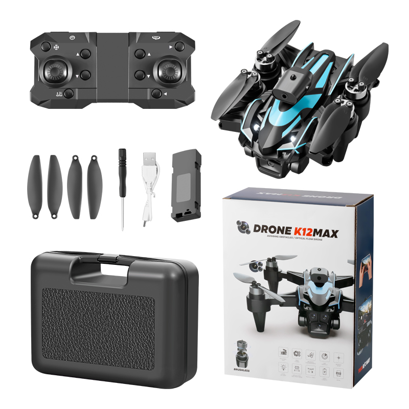 K12 MAX Mini Drone 4k Profesional HD Camera Obstacle Avoidance Aerial Photography Brushless Motor Foldable Quadcopter Toys