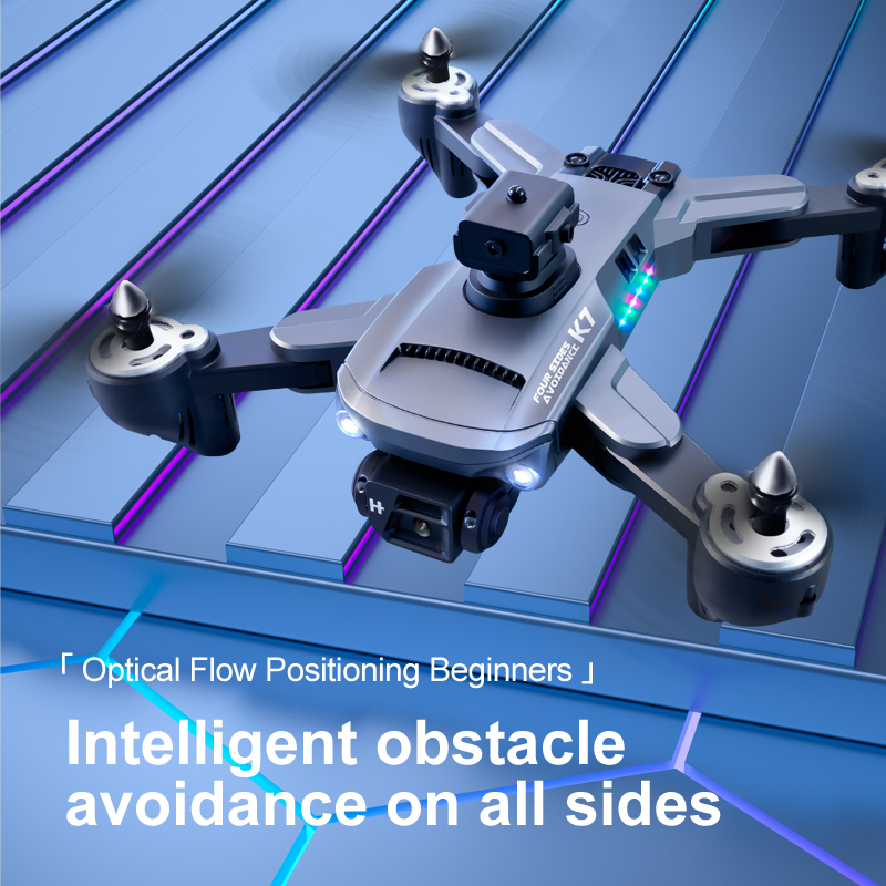 K7 Drone 5G WiFi FPV 360° Laser Obstacle Avoidance 4K HD Dual Camera Brushless Motor Optical flow localization RC Quadcopter Toy