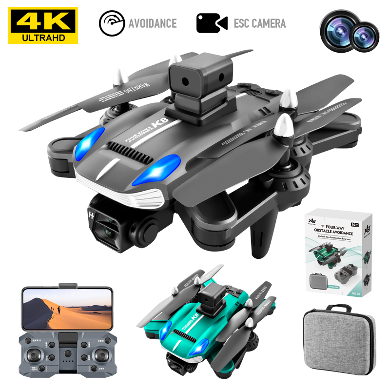 K8 drone with 4K HD Camera RC four-way obstacle avoidance dron Foldable Obstacle Avoidance Foldable Quadcopter Airplane