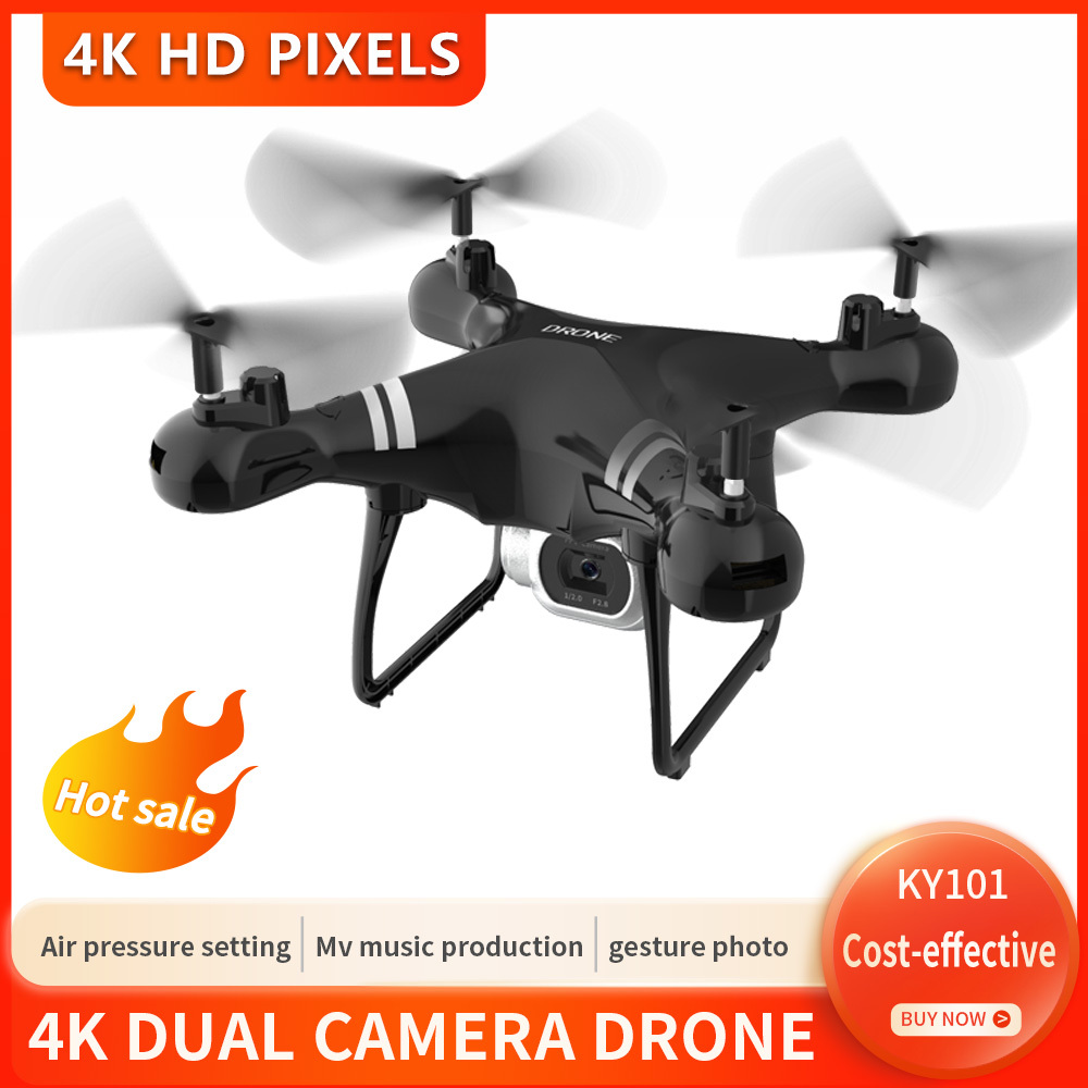 KY101 Drone 4K Camera HD WIFI Transmission GPS Fpv Drones Air Pressure Fixed Height Four-axis Aircraft