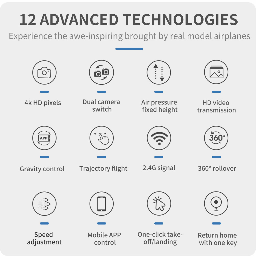 KY101 Drone 4K Camera HD WIFI Transmission GPS Fpv Drones Air Pressure Fixed Height Four-axis Aircraft