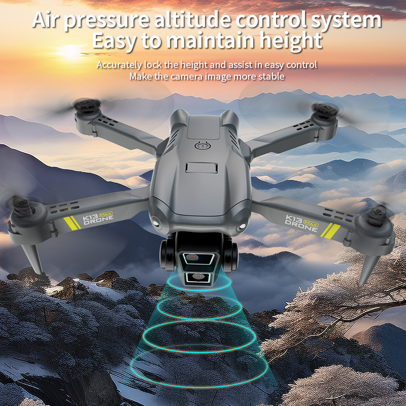 K13 5G GPS Drone 4k Professional 8k HD Triple Camera FPV Gesture Photography Aerial Aerial Photographer Foldable Quadcopter