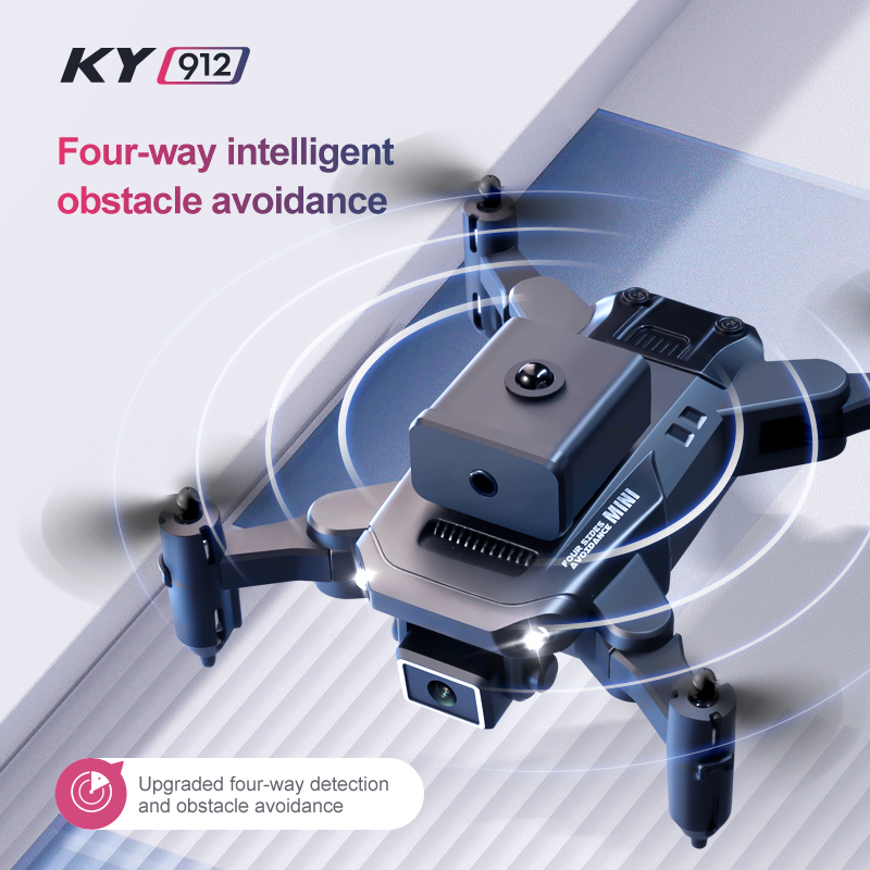 KY912 Drone with Camera 4K Dual Camera Mini Drone Portable WIFI HD Transmission Drone Professional Drone Smart Tracking Drone