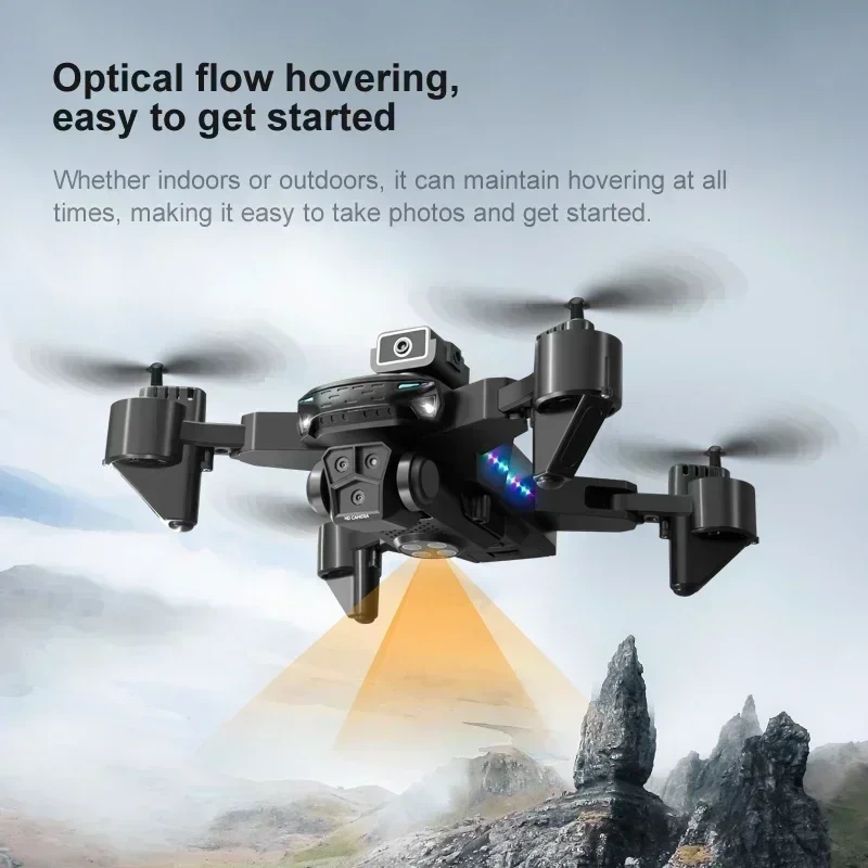 New KY605S Drone 4K 360° Obstacle Avoidance Optical Flow Positioning Wide Angle Professional Triple Camera RC Quadcopter