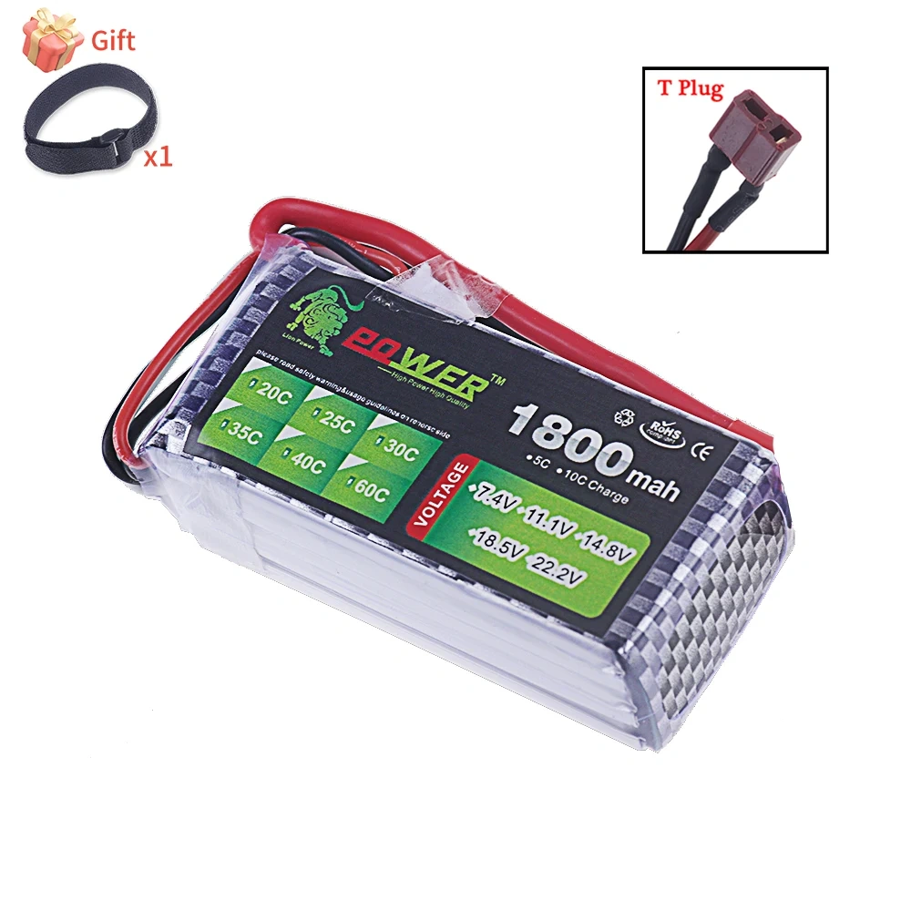 3S Lipo Battery 11.1V 1800mAh 40C~60C Battery RC Car For FPV RC Drones Helicopter Remote Control Toys Rechargeable 11.1V Bateria