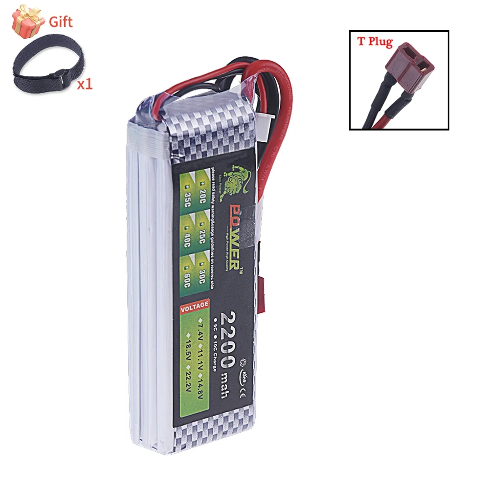 11.1V 2200mAh 40C~60C LiPo Battery For RC Helicopter Aircraft Quadcopter Car Airplane With T JST XT30 XT60 Plug 3S 11.1v Battery