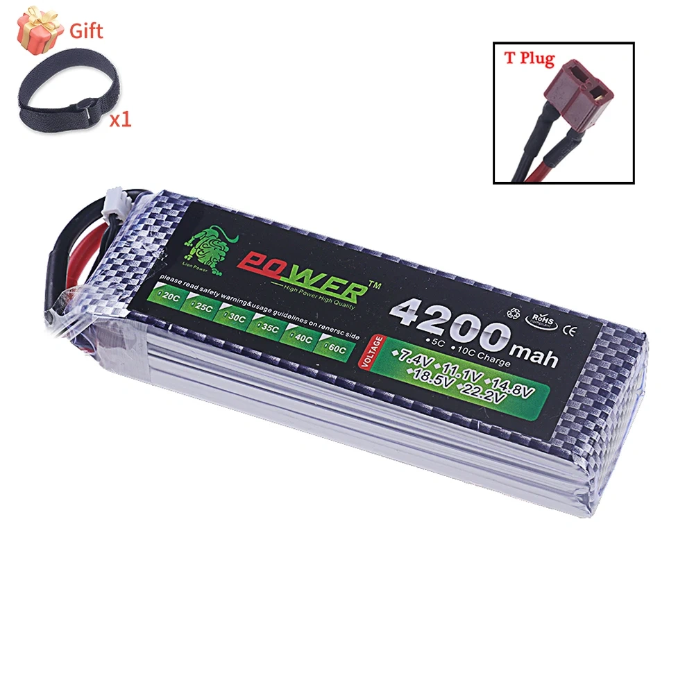 3S 11.1V Lipo Battery for 4200mAh 40C~60C with XT60 DEANS T XT30 JST Plug for RC Airplane Quadcopter Drone FPV Truck Helicopter