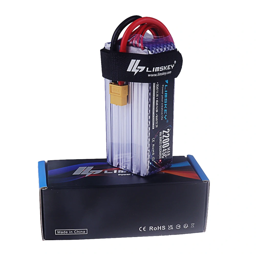 22.2V Drone Battery 22.2V 2200mAh 45C LiPo Battery For RC Electric Toys Helicopter Quadcopter Racing Vehicle Spare 6S Battery