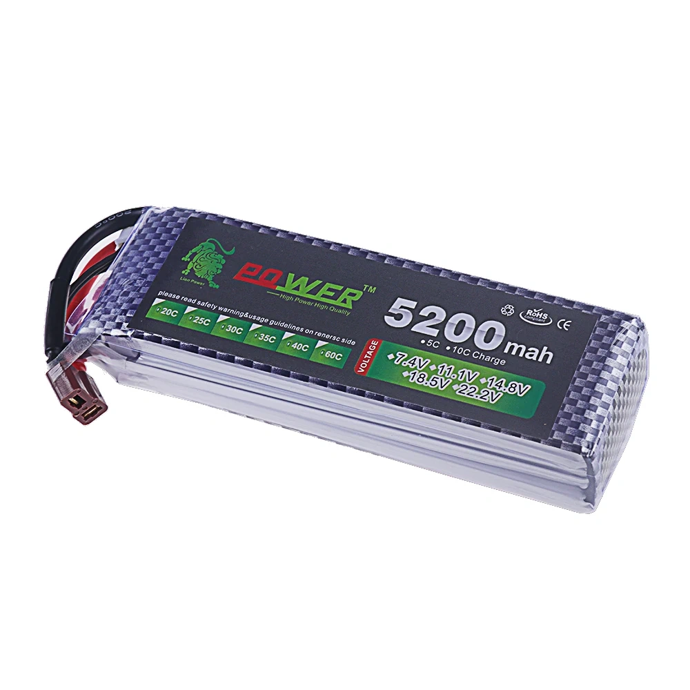 3S Lipo Battery 11.1V 5200mah 40C For RC Toys Car Boats Quadcopter Drone Airplane Helicopter With XT60 Deans T JST 11.1V Battery