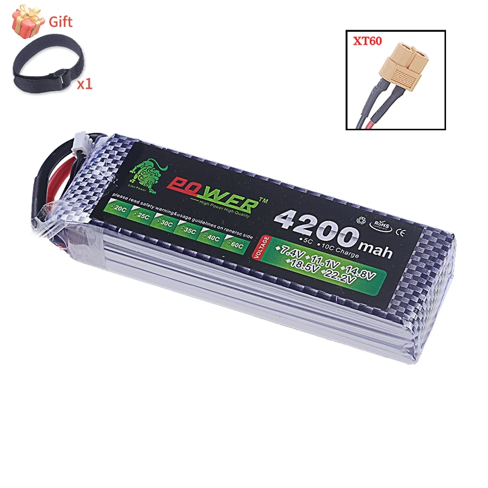 3S 11.1V Lipo Battery for 4200mAh 40C~60C with XT60 DEANS T XT30 JST Plug for RC Airplane Quadcopter Drone FPV Truck Helicopter