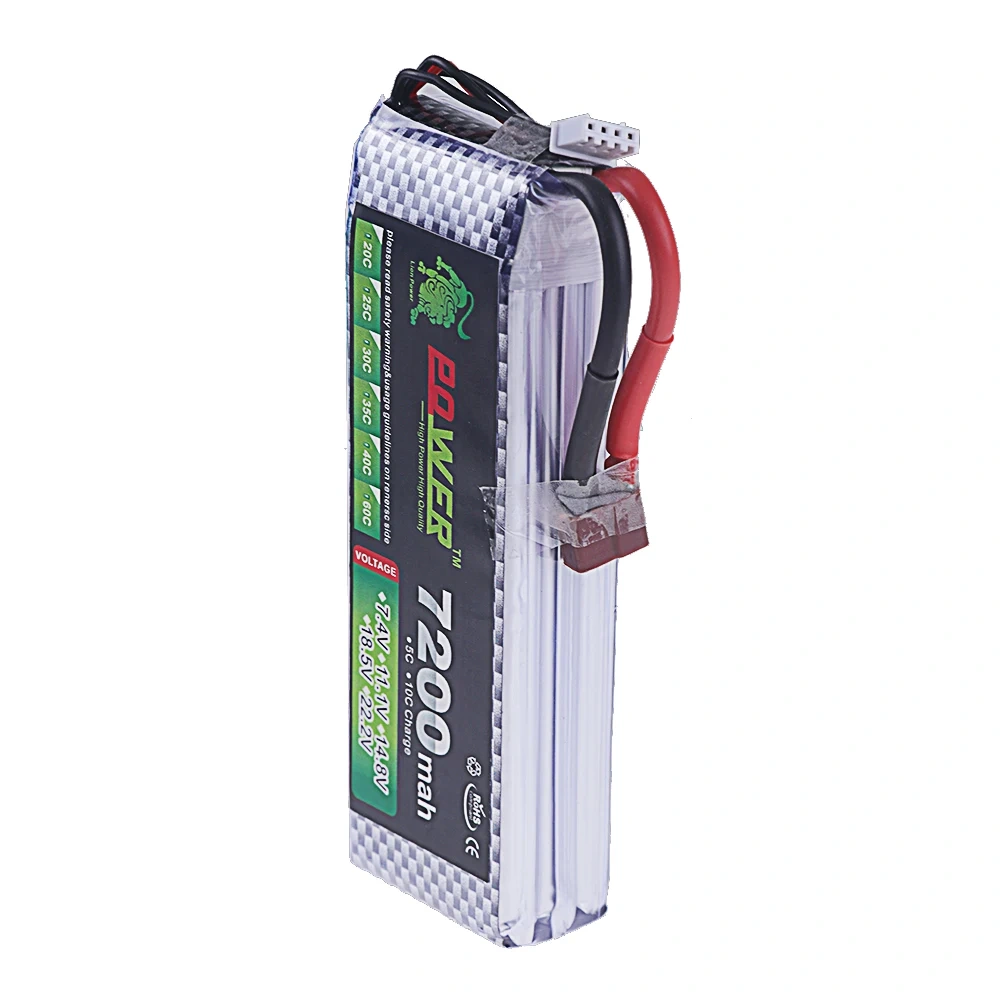 Upgrade 7200MAH 11.1V 40C~60C LiPo Battery 3S With T XT60 Plug For RC Quadcopter Helicopter Cars Drones Spare Parts 3S Battery