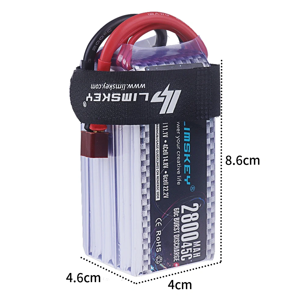 6S Power Battery 22.2V RC Lipo 2800mah XT60 T Plug 45C Battery For RC Electric Toys Helicopter Racing Vehicle Cars Spare Battery