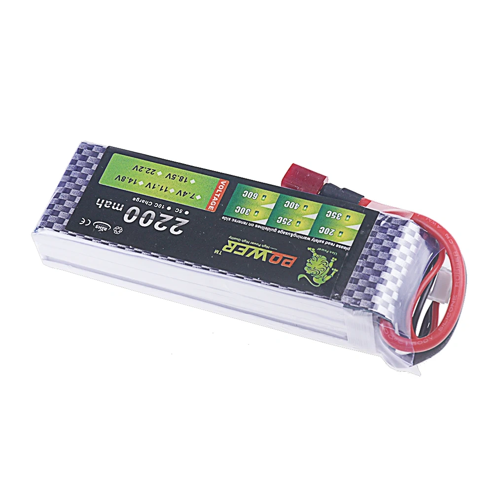 11.1V 2200mAh 40C~60C LiPo Battery For RC Helicopter Aircraft Quadcopter Car Airplane With T JST XT30 XT60 Plug 3S 11.1v Battery
