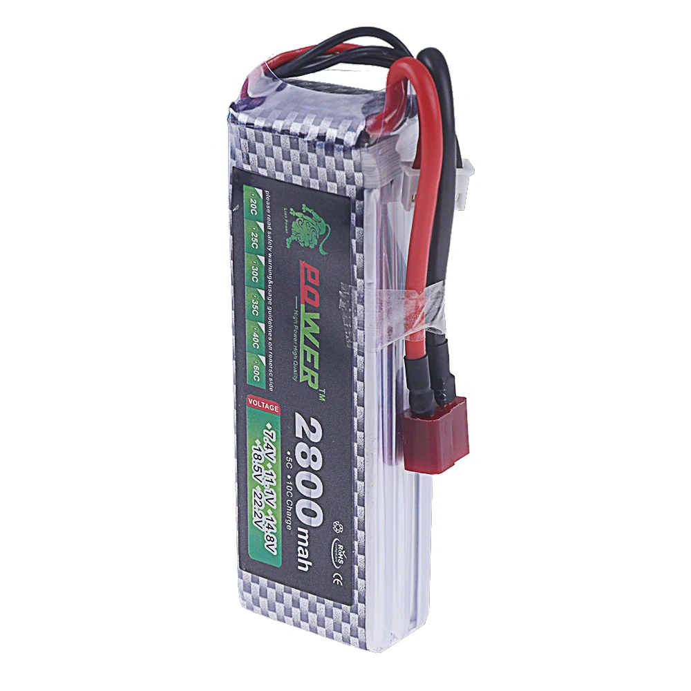 3S Lipo Battery 11.1V 2800mAh 40C~60C with XT60 T Deans Connector For Truck Car Helicopter Drone Ship Boat RC Toys 11.1v Battery