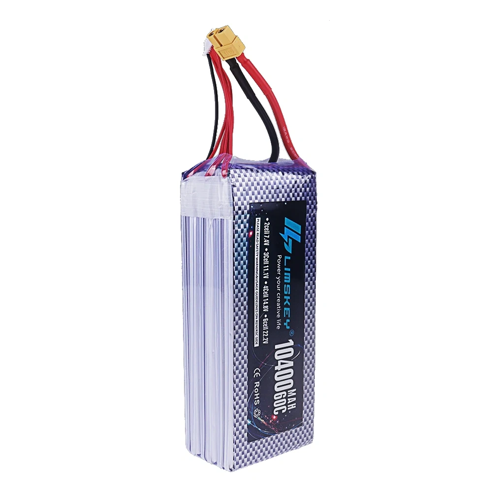 22.2V 10400mAh 6S Lipo Battery For RC Drone FPV Car Truck Helicopter Spare Parts 22.2V Battery With XT60 Deans T Connector