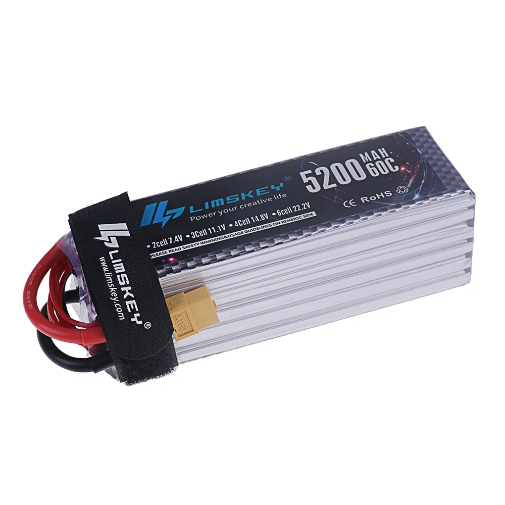 6S 5200mAh Lipo Battery 22.2V 60C with XT60 / T Plug For Electric Toys Tank RC Car Truck Train Buggy Boat Drone RC Models Parts