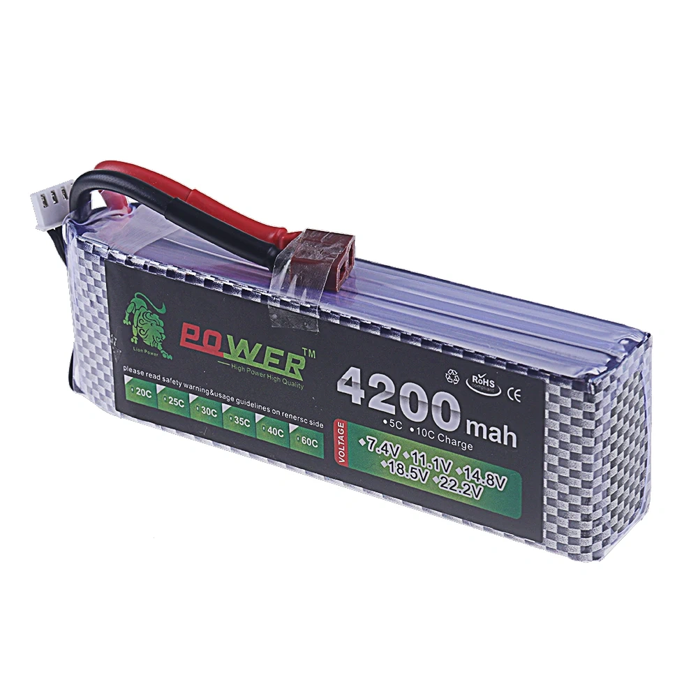 3S 11.1V Lipo Battery for 4200mAh 40C~60C with XT60 DEANS T XT30 JST Plug for RC Airplane Quadcopter Drone FPV Truck Helicopter
