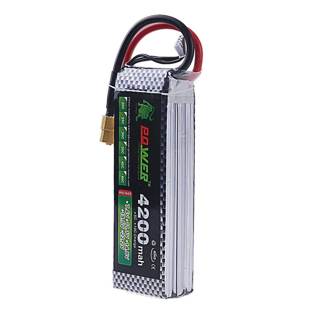 60C Lipo Battery 14.8V 4200mAh 40C Max 60C For RC Quadcopter Truck Drone Boat Parts Battery 14.8 V 4S Lipo T XT60 Connector