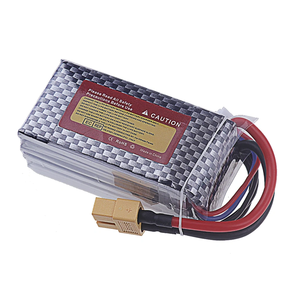 4S Lipo 14.8V Battery 1500mAh 40C~60C With XT60 Deans T Plug For Drone RC FPV Airplane Helicopter Car Racing Boat Parts 14.8V