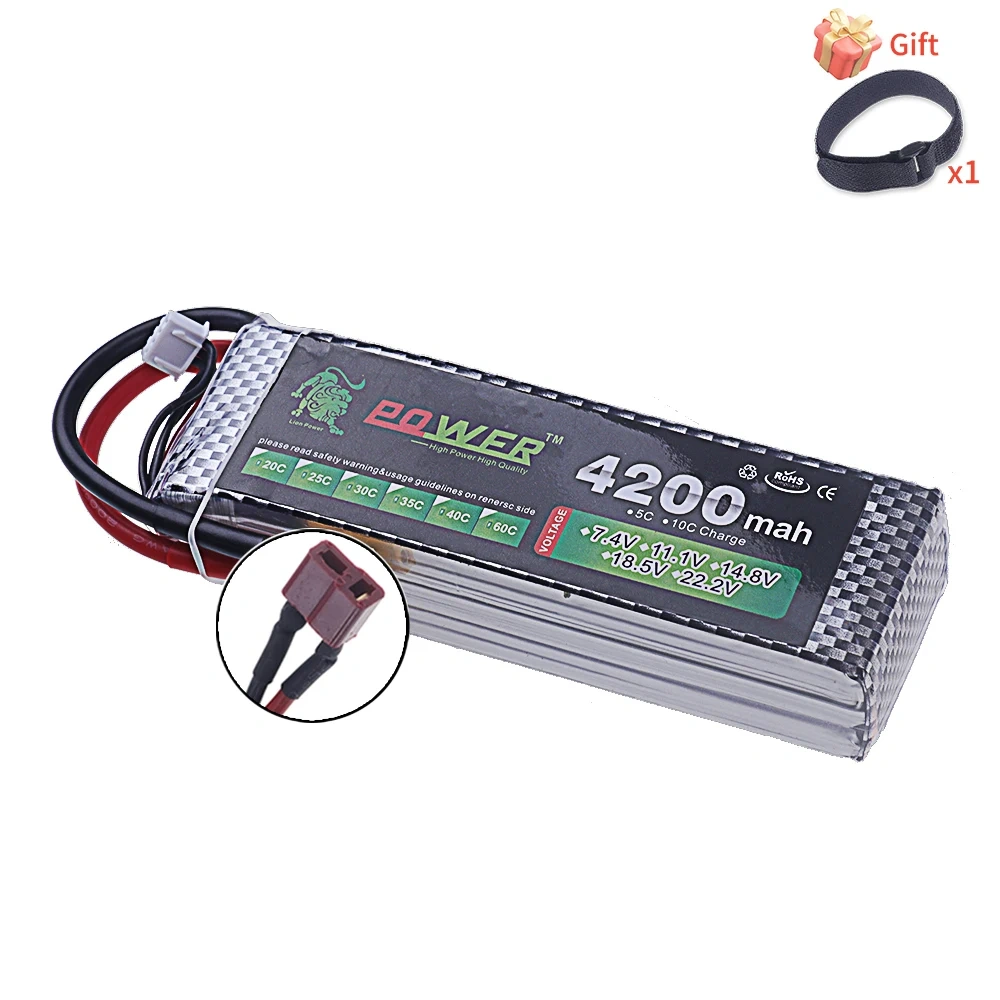 60C Lipo Battery 14.8V 4200mAh 40C Max 60C For RC Quadcopter Truck Drone Boat Parts Battery 14.8 V 4S Lipo T XT60 Connector