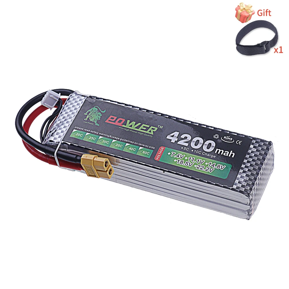 60C Lipo Battery 14.8V 4200mAh 40C Max 60C For RC Quadcopter Truck Drone Boat Parts Battery 14.8 V 4S Lipo T XT60 Connector