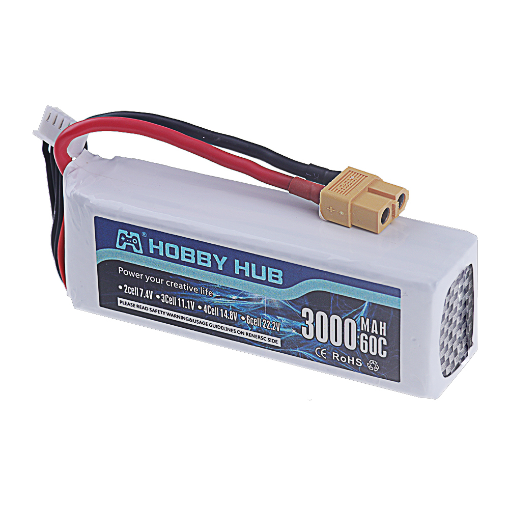 NEW 14.8V 3000mAh 60C Lipo Battery XT60 / T Connector Softcase Lipo Battery for RC Car Truck Airplane FPV UAV Drone Quadcopter