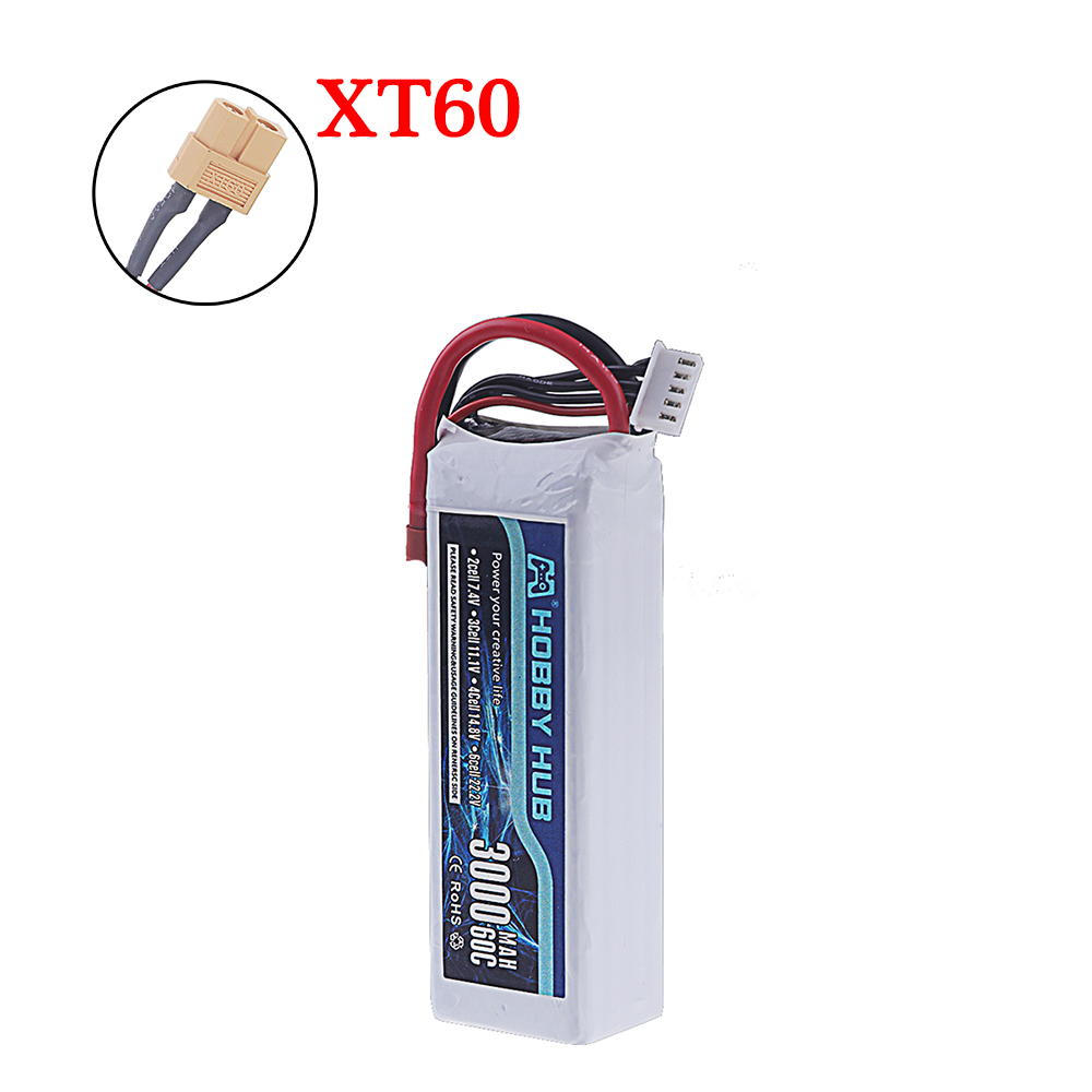 NEW 14.8V 3000mAh 60C Lipo Battery XT60 / T Connector Softcase Lipo Battery for RC Car Truck Airplane FPV UAV Drone Quadcopter