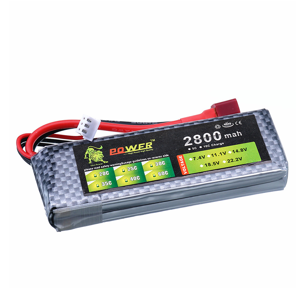 7.4V 2S 2800mAh Lipo Battery for RC Car Truck Boat Helicopter Airplane Drone FPV Racing Hobby Model Parts