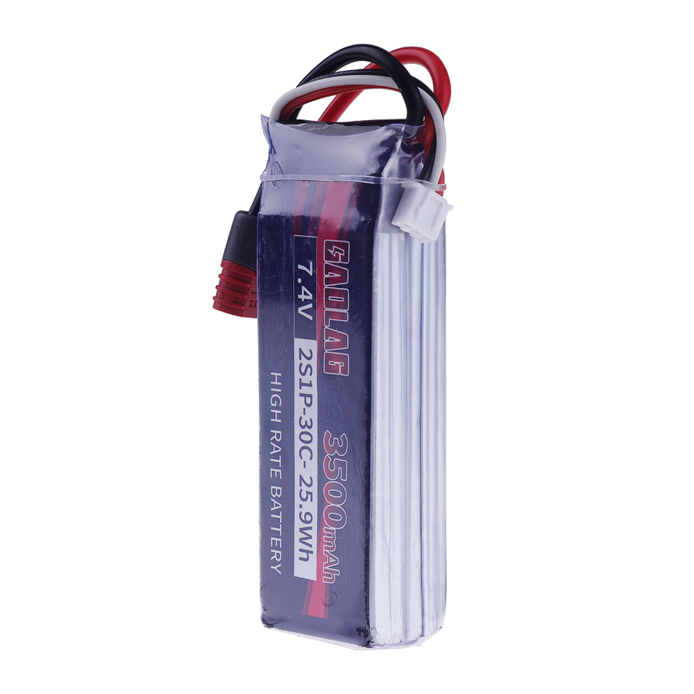 2S 3500mAh 7.4V 30C 2S1P High Capacity Lipo Battery With Deans T Connector For MJX Hyper Go 14301 14302 14303 14304 14209 14210 14211