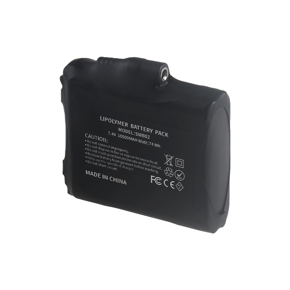 New High-Quality7.4 V, 10000mAh Rechargeable Lithium Polymer Battery for Heated Gloves, Winter Heating Stockings, Heated Motorcycle Gloves, Antifreeze Battery
