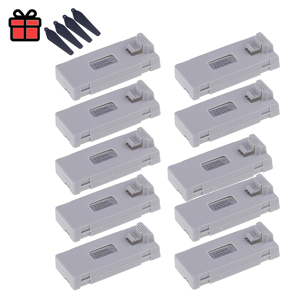 E88 Drone Battery 3.7V 6500mAh Rechargeable Li-ion Battery For RC Drone E88EVO E99 K9 K10 P1 P5 F185 F195 RC Quadcopter Parts