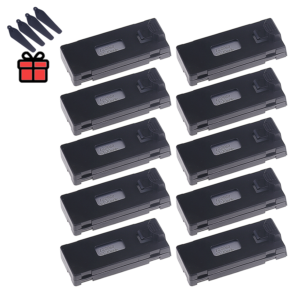 3.7V 6500Mah RC Drone Battery Accessory For E88 E88PRO E99 P1 K3 LsE525 E525 PRO Mini Uav Drone Battery Special Battery Rc Parts