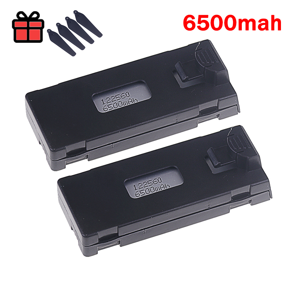 3.7V 6500Mah RC Drone Battery Accessory For E88 E88PRO E99 P1 K3 LsE525 E525 PRO Mini Uav Drone Battery Special Battery Rc Parts