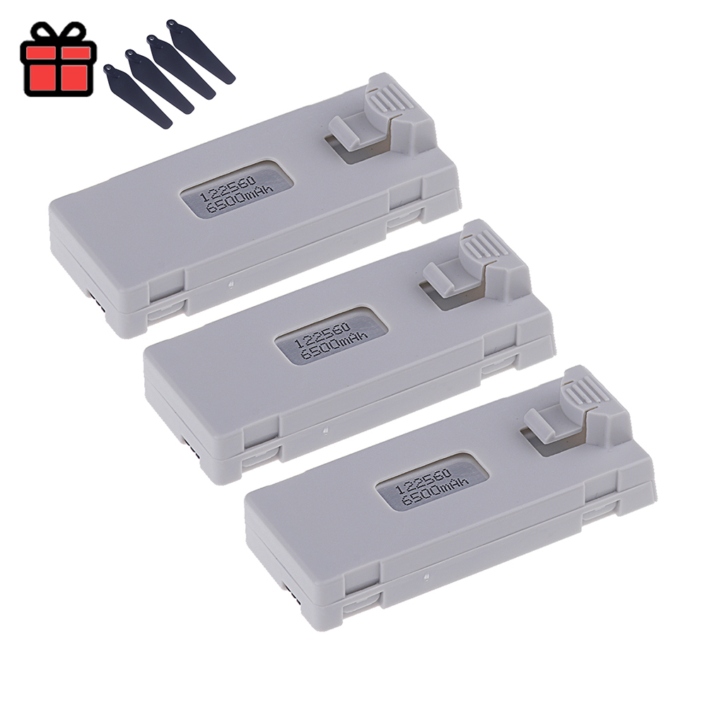 E88 Drone Battery 3.7V 6500mAh Rechargeable Li-ion Battery For RC Drone E88EVO E99 K9 K10 P1 P5 F185 F195 RC Quadcopter Parts