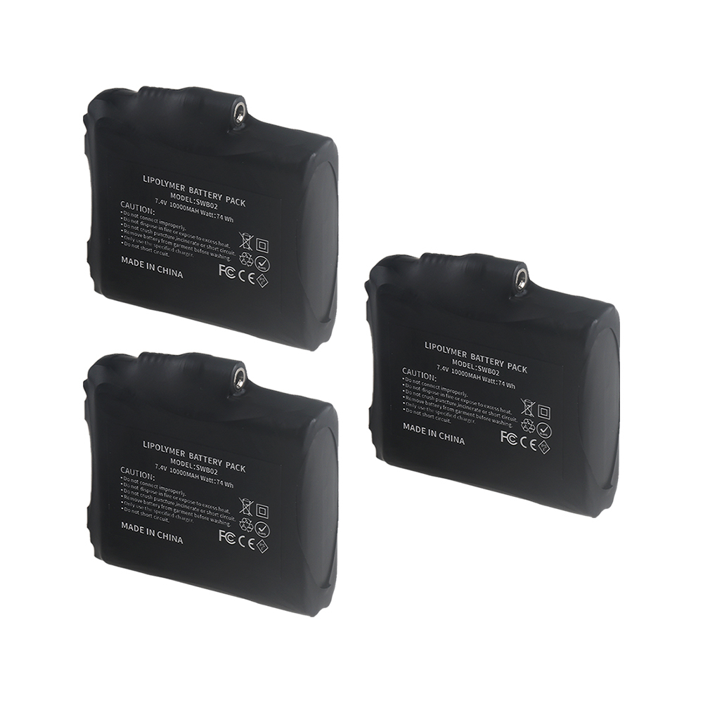 New High-Quality7.4 V, 10000mAh Rechargeable Lithium Polymer Battery for Heated Gloves, Winter Heating Stockings, Heated Motorcycle Gloves, Antifreeze Battery