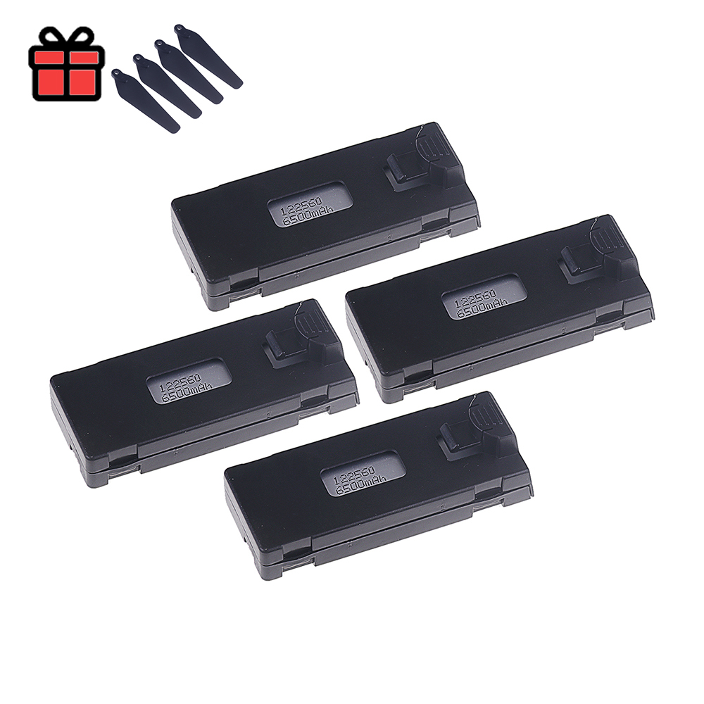3.7V 6500Mah RC Drone Battery Accessory For E88 E88PRO E99 P1 K3 LsE525 E525 PRO Mini Uav Drone Battery Special Battery Rc Parts