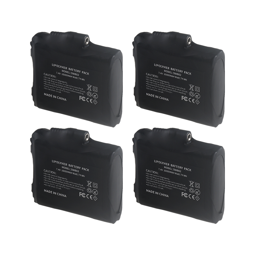 New High-Quality7.4 V, 10000mAh Rechargeable Lithium Polymer Battery for Heated Gloves, Winter Heating Stockings, Heated Motorcycle Gloves, Antifreeze Battery