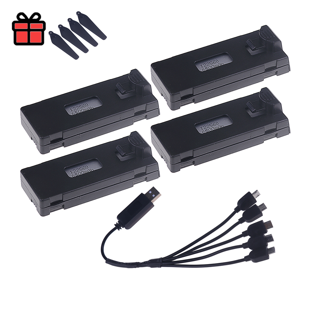 3.7V 6500Mah E88 Battery Accessory For E88 E88PRO E99 P1 K3 LsE525 E525 PRO Mini Uav Drone Battery Special Battery Rc Parts