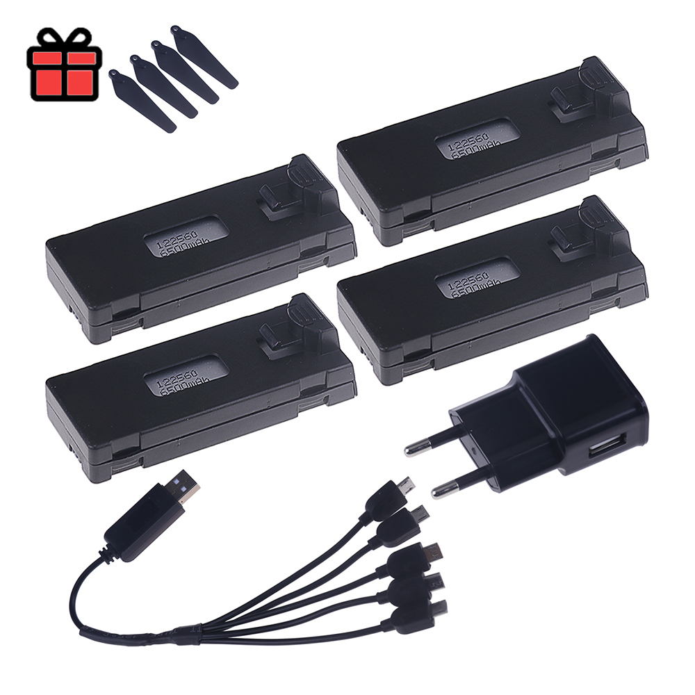 3.7V 6500Mah E88 Battery Accessory For E88 E88PRO E99 P1 K3 LsE525 E525 PRO Mini Uav Drone Battery Special Battery Rc Parts