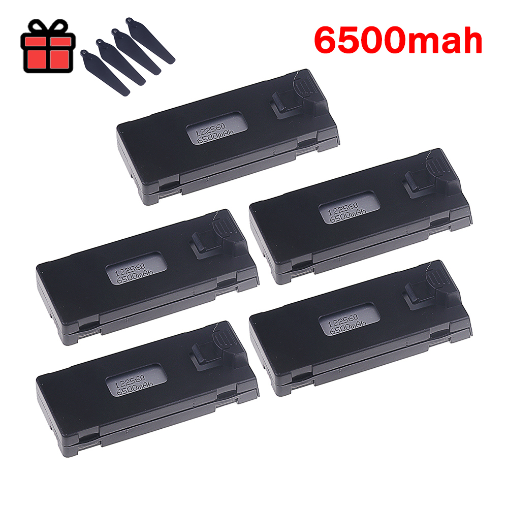 3.7V 6500Mah RC Drone Battery Accessory For E88 E88PRO E99 P1 K3 LsE525 E525 PRO Mini Uav Drone Battery Special Battery Rc Parts