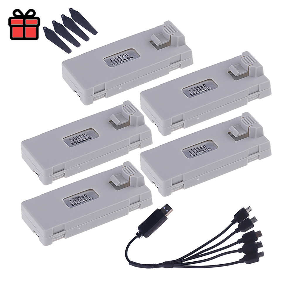 Rechargeable 3.7V 6500mAh Battery an Charger For RC Drone E88 E88PRO E99 E99PRO P1 K3 P10 A13 E525 RC Quadcopter Parts Battery