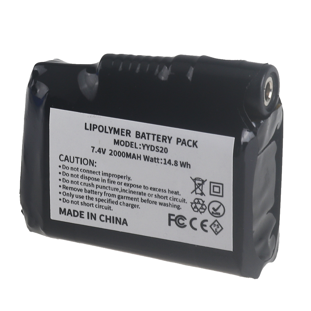 7.4V 2000mah Lithium Polymer Battery Heated Gloves Battery for Heating Vest, Heating Socks, Heated Motorcycle Gloves, Antifreeze Battery /USB Charger