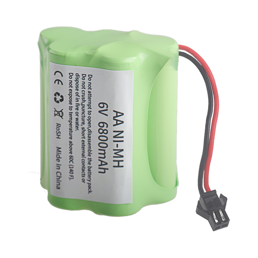 6.0V 6800mAh Rechargeable Battery SM Plug 6V Nimh AA Battery Pack For Rc toys Cars Trucks Tanks Robots Guns Boats 1Pcs to 5Pcs