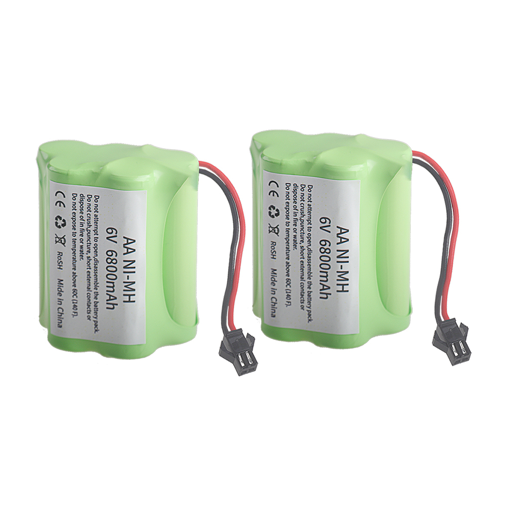 6.0V 6800mAh Rechargeable Battery SM Plug 6V Nimh AA Battery Pack For Rc toys Cars Trucks Tanks Robots Guns Boats 1Pcs to 5Pcs