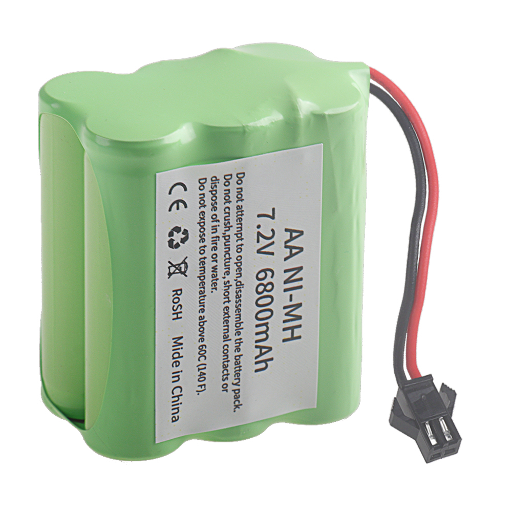 NEW SM Plug 7.2v 6800mah NiMH Battery For Rc Toys Cars Trucks Tanks Robots Boats Guns Ni-MH AA 7.2v Rechargeable Battery Pack ﻿