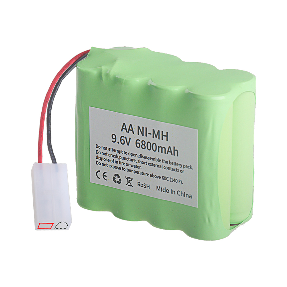 Ni-MH AA 9.6V 6800mAh Rechargeable Battery for RC Toys Car Tank Train Robot Boat Gun