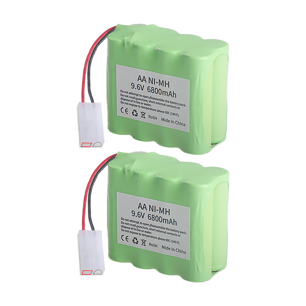 Ni-MH AA 9.6V 6800mAh Rechargeable Battery for RC Toys Car Tank Train Robot Boat Gun