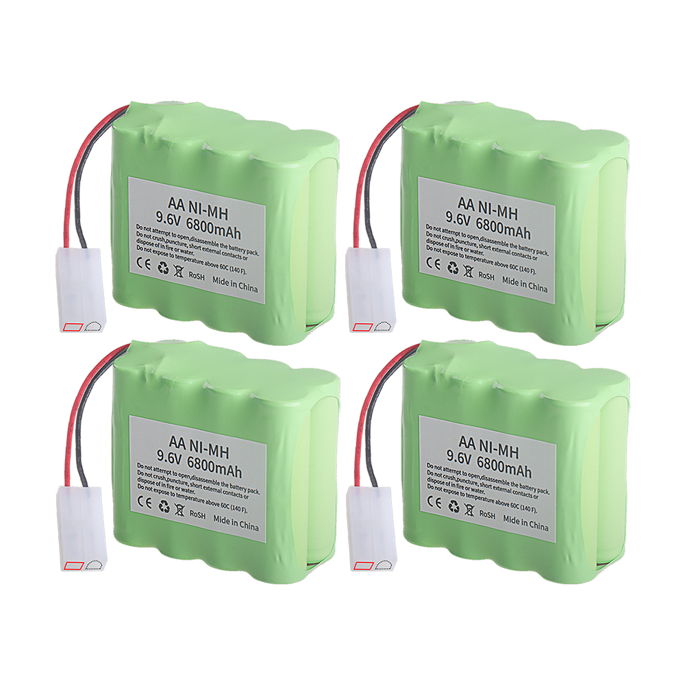 Ni-MH AA 9.6V 6800mAh Rechargeable Battery for RC Toys Car Tank Train Robot Boat Gun