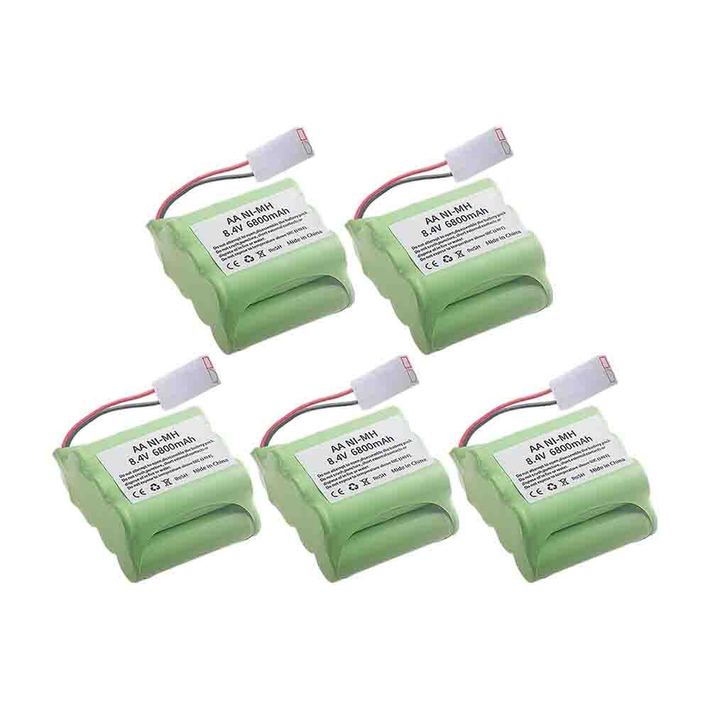 Upgrade 6800mah AA 8.4V Rechargeable Battery Pack For Rc toys Cars Tank Robots Gun Boats, With Tamiya Plug  AA 8.4v Ni-MH Battery vs 3000mah