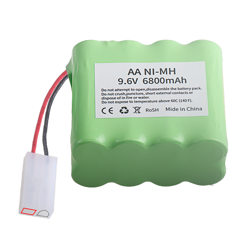 Ni-MH AA 9.6V 6800mAh Rechargeable Battery for RC Toys Car Tank Train Robot Boat Gun